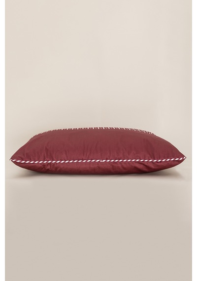 Charm Kırmızı Beyaz Şerit Baskılı Kırlent 40x60 35256a Kırmızı