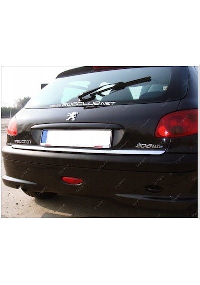 Peugeot 206 Krom Bagaj Alt Çıtası 2005 Üzeri Paslanmaz Çe...