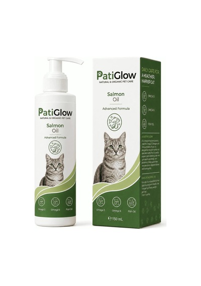 Patiglow Kedi Balık Yağı Somon Yağı Omega 3 6 9 50 Ml
