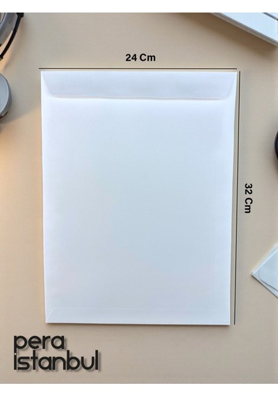 5 Adet 24x32 Cm Beyaz Davetiye Lüks Tebrik Kartı Mektup Mühür Cüzdan Büyük Kapasiteli Torba Zarf