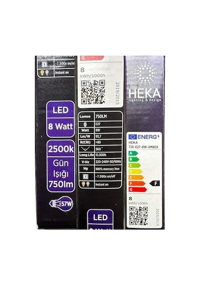 Heka 8w 57w 2500k Günışığı E27 Duylu Çubuk Led Ampul