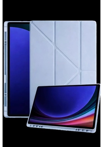 Samsung Galaxy Tab A11 Kalemlikli Mars Tablet Kılıfı - Mavi Klasik