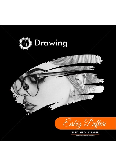 Dreamart Galery Eskiz Defteri 20x20 50 Yaprak Bej Kağıt Spiralli Sert Kapak Karakalem Çizim Defteri