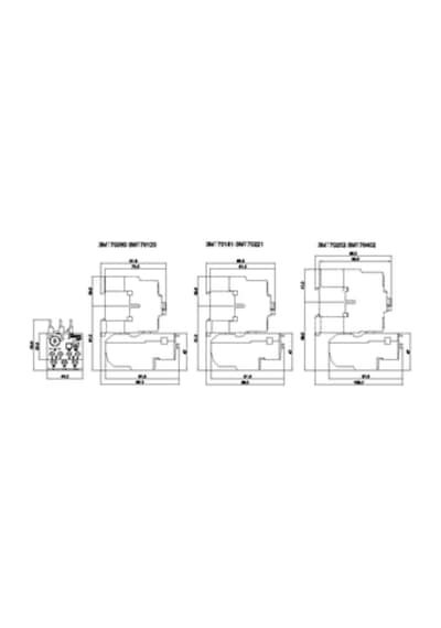 Siemens 3mu7110-0ha0 Sinoplus Termik Röle, Geçmeli Montaj 3mt7 Boy:0-1-2 İçin, 1,6 Amper -2,5 Amper