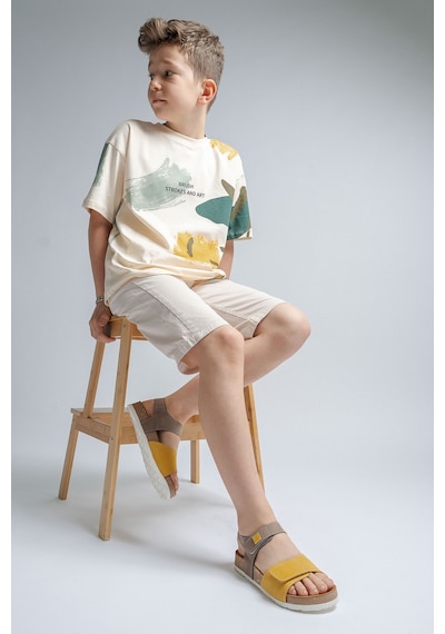 Mnpc Unisex Çocuk Gri-sarı Hakiki Deri Mantar Tabanlı Günlük Çocuk Sandalet 25y4s10047434 Gri-sarı Mnpc Unisex Çocuk Gri-sarı Hakiki Deri Mantar Tabanlı Günlük Çocuk Sandalet 25y4s10047434 Gri-sarı