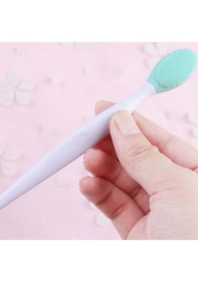Buffer 2 Adet Dudak Burun Fırçası Peeling Etkili Gözenek Siyah Nokta Temizleyici Akne Giderici Çift Fırça
