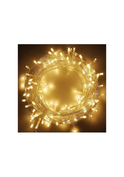 100 Ledli Günışığı Renkli Düz 10 Mt Led Yılbaşı Ağaç Süsü Sarkıt Işık Diğer