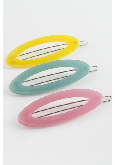 Oval Klipsli Toka Sarı 38941839