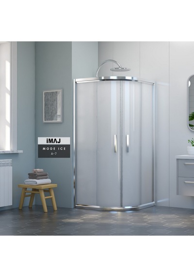 İmaj Banyo Mode İce A-7 Oval Duşakabin Krom
