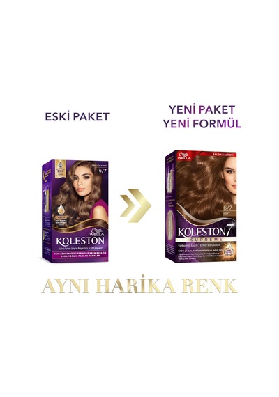 Koleston Supreme Kit Saç Boyası 6/7 Çikolata Kahve