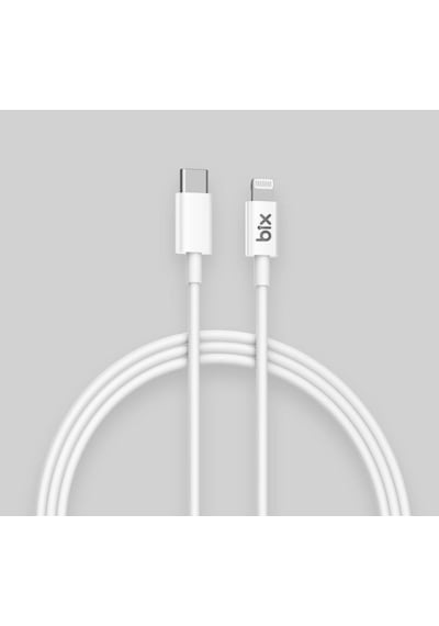 Bix BX-CL20TA 20W PD Hızlı Şarj Adaptörü + 3A Type-C to Lightning Kablo