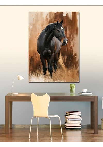 Kanvas Tablo Sevimli Kız Çocuğu Ve Baykuşu 70cmx100cm