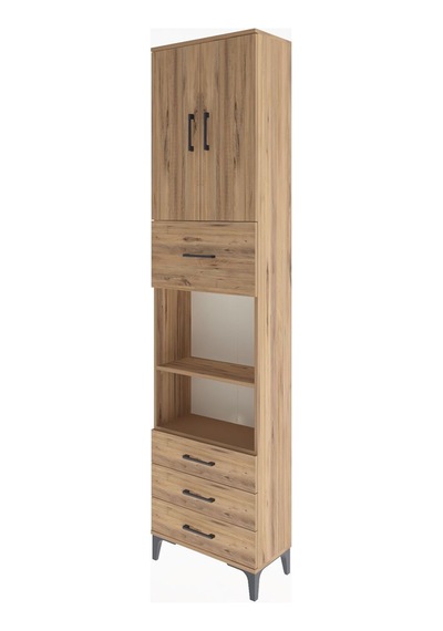 Arges Dolap 4 Raflı 4 Çekmeceli 2 Kapaklı 60x30x243 Çam-çam Atlas Çam Arges Dolap 4 Raflı 4 Çekmeceli 2 Kapaklı 60x30x243 Çam-çam Atlas Çam