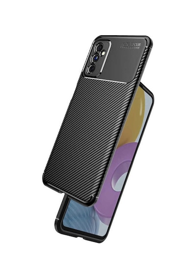 Samsung Galaxy Uyumlu M52 Kilif Lens Karbon Tasarim Negro Silikon Kapak 484823350