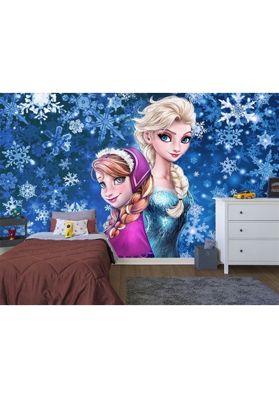 Elsa Karlar Ülkesi Duvar Kağıdı Frozen Çocuk Odaları Için (397454979)