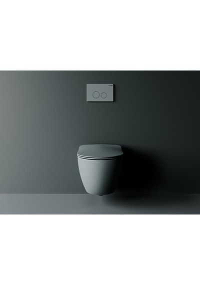 Creavit Free Rim-off Asma Klozet Cool Grey + Creavit Cool Grey Yavaş Kapanan Kapak Beyaz