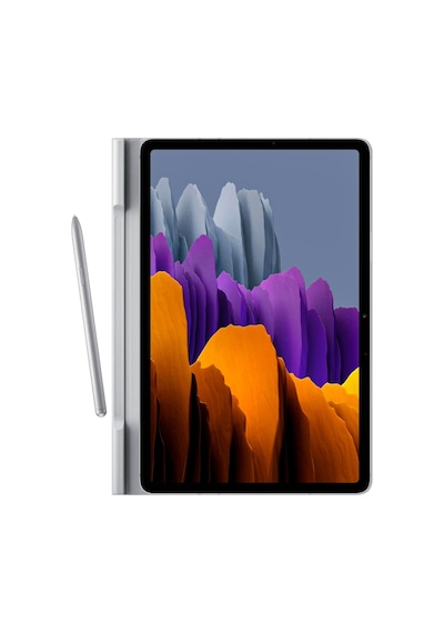 Samsung Galaxy Uyumlu Tab S7 Antimikrobiyal Kaplamalı Kapaklı Kılıf Uzay Gri Türkiye Garantili