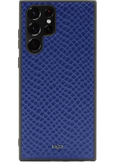 Kajsa Galaxy S22 Ultra Kılıf Kajsa Pearl Pattern Hakiki Deri Kapak ZORE-220064