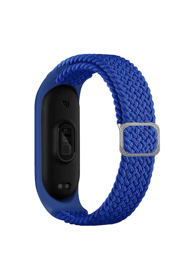 Xiaomi Mi Band 5 Uyumlu Krd-49 Örgü Frm Kordon Mavi