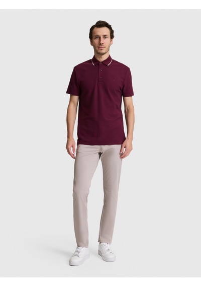 Cacharel Erkek Bordo Tişört 50328357-vr014 Kirmizi