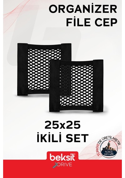 Drıve Araç İçi Organizer Cep File 2'li 25x25 Cm