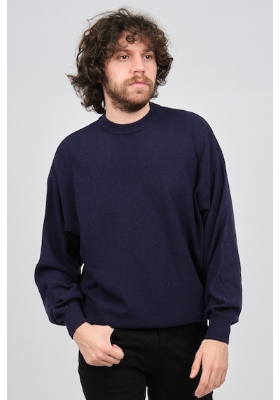 Ida Erkek Lambswool Bisiklet Yaka Kazak 0593154 Lacivert Lacivert