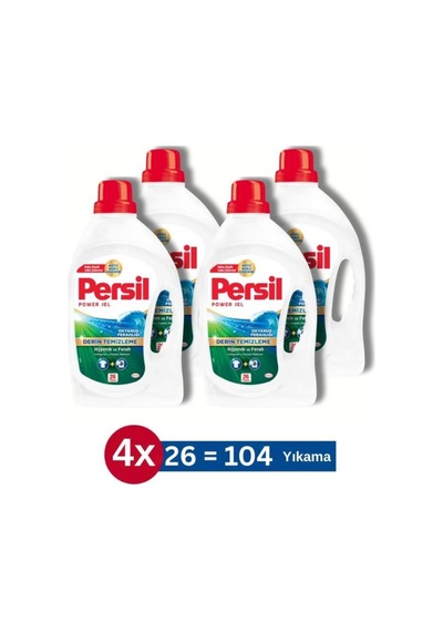 Jel Okyanus Ferahlığı Sıvı Çamaşır Deterjanı 26 Yıkama 1690 Ml 4'lü Set