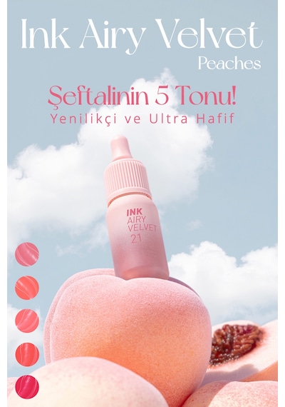 Peripera Ink Airy Velvet Ruj 23 In The Peachlight