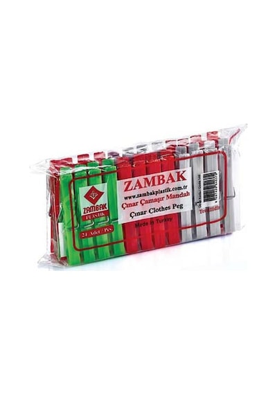 Zambak ZP142 Çınar Mandal 24'lü Çok Renkli