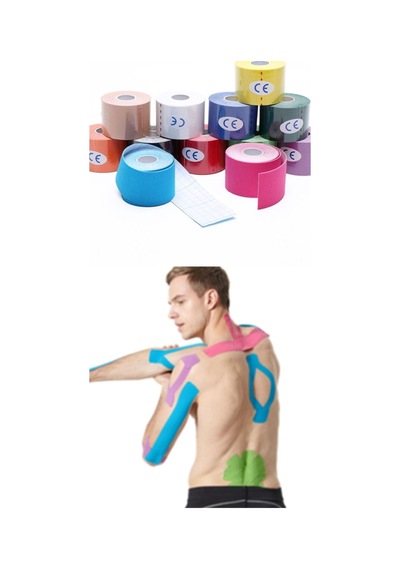 Kinezio Tape Sporcu Bandı 5 Adet Pembe Renk