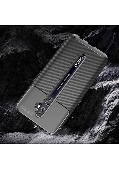 Oppo Reno 2 Kılıf Karbon Silikon Case