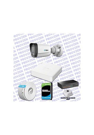 Provzen Ttec Hikvision 1 Kameralı Ip Full Hd Mikrofonlu Güvenlik Kamerası