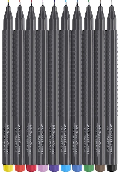 Faber Castell 04 Grip Finepen 10 Lu Kalem Seti Yeni Model