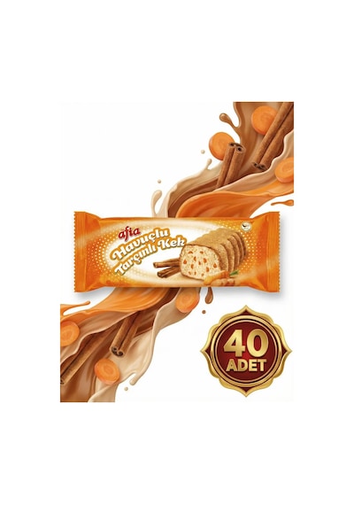 Afia Havuç Tarçınlı Kek 40x40 Gr