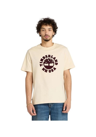 Timberland Holiday Front Graphic Ss Tee T-shirt - Tb0a5mj2efl1-11416 Angora