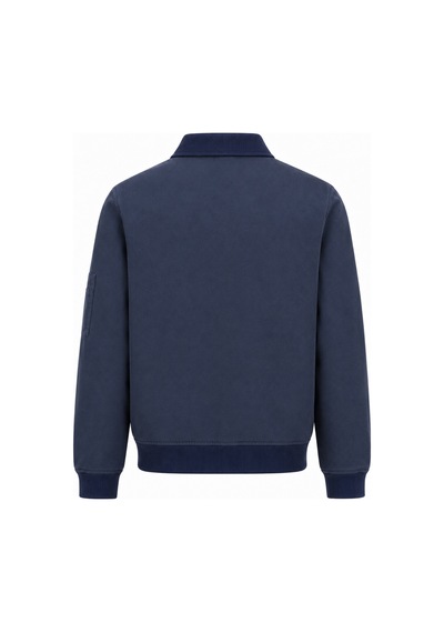 Bad Bear Collar Lacivert Kadife Yaka Fermuarlı Erkek Ceket
