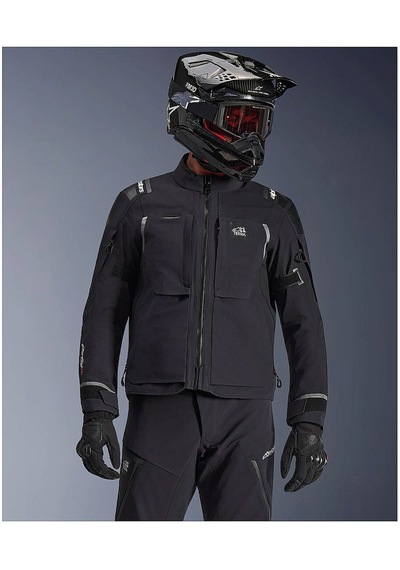 Alpinestars Andes Pro Ds Xf Korumalı Motosiklet Montu Siyah Gri