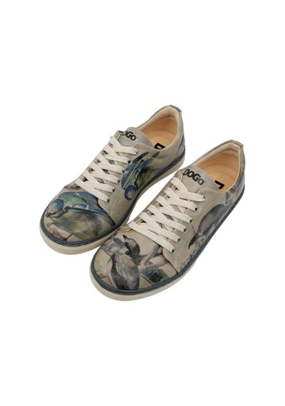 Kadın Vegan Deri Çok Renkli Sneakers - Birds Of The Castle Tasarım
