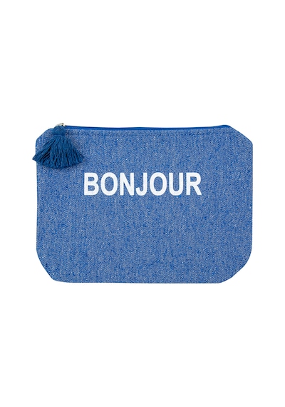 Teknokapsül Samteks Faralya Life Baskılı Clutch 30 X 25 Cm Açık Gri - Beyaz