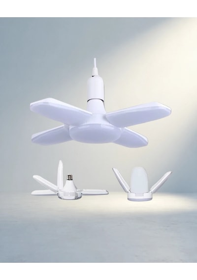 Modern Tasarruflu Led Ampül 60 Watt 4 Kollu Geniş Alan .