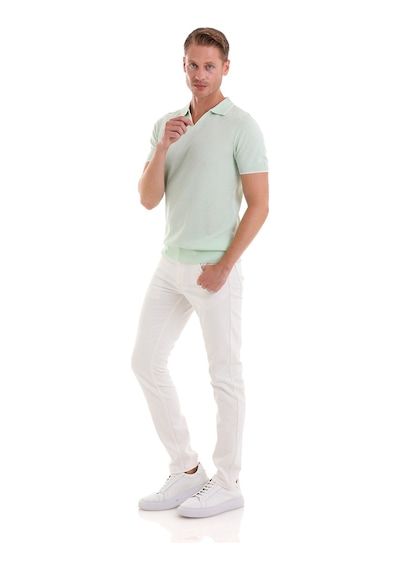 Hatemoğlu Mint Regular Fit Desenli Pamuklu Polo Yaka Casual Tişört Mint Hatemoğlu Mint Regular Fit Desenli Pamuklu Polo Yaka Casual Tişört Mint