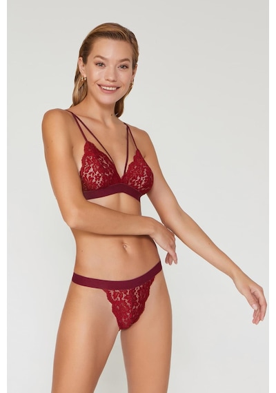 Cansoy 556 Velvet Desteksiz Balensiz Üçgen Model Kapsız Sütyen Takımı 001