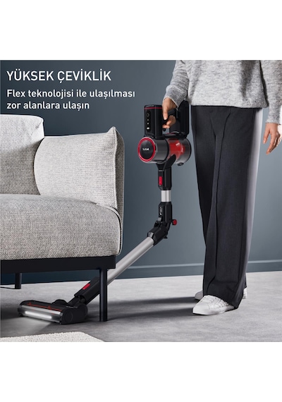 Tefal TY69T90TR x Force Flex 8.60 Max Şarjlı Dikey Mop Özellikli Süpürge