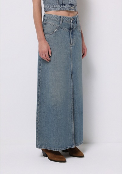 Colin's Colins Regular Fit Düz Fermuarlı Kadın Mavi Etek Cl1076013 Q1.v1 Dn44267 Denim