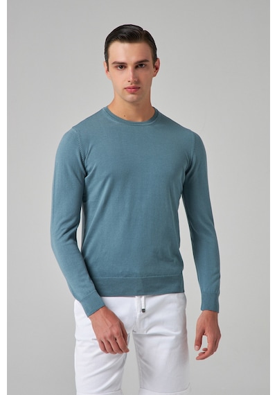D's Damat Ds Damat Slim Fit Petrol %100 Pamuk Kazak 9hc061031000d Petrol