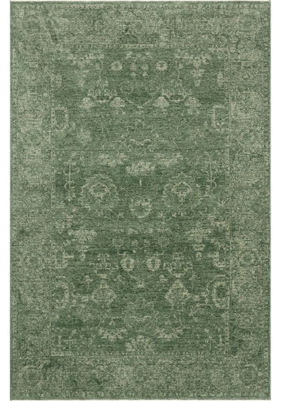 Eko Halı Shıraz Shr 02 Green Vintage Tarzlı Yumuşak Dokulu Modern Makine Halısı Yeşil