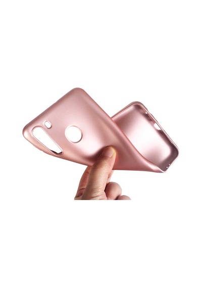 Samsung Uyumlu Galaxy A21 Kılıf Zore Premier Silikon Kapak Gold