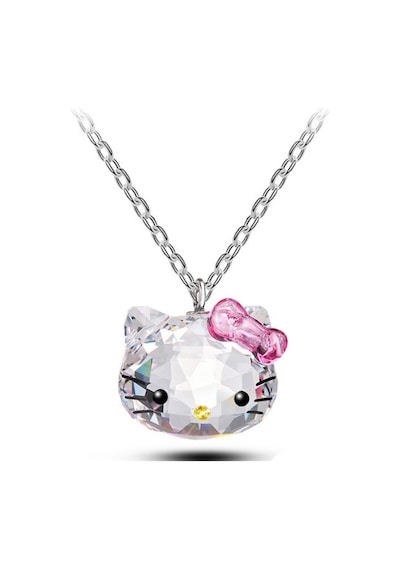Monemel Kristal Tasli Hello Kitty Kolye Altın Kaplama Gümüş - Rodyum