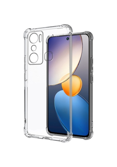 Infinix Uyumlu Hot 20i Kapak Kamera Korumalı Airbag Antishock Köşe Korumalı Şeffaf Silikon Kılıf