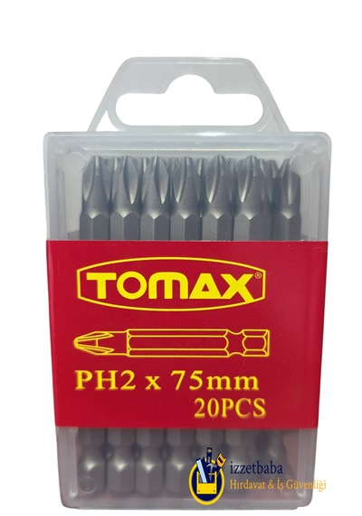 Tomax Ph2 X 75 Mm Bits Uç 20 Adet